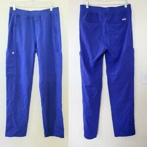 FIGS Axim Cargo Scrub Pants mens S Blue Regular Leg Technical Collection